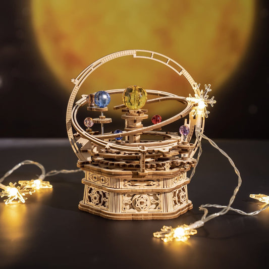 Starry Night Mechanical Music Box 3D Wooden Puzzle