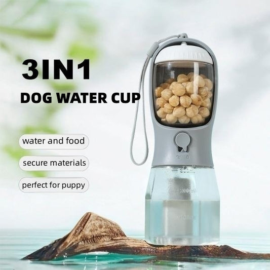 3-in-1 Pet Companion Water Bottle