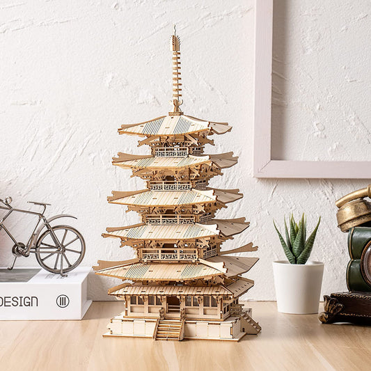 Five-storied Pagoda 3D Wooden Puzzle